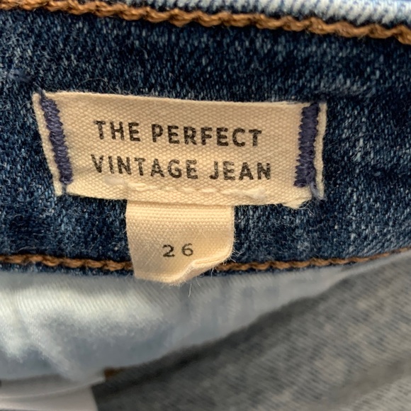 Madewell The Perfect Vintage Jean Blue Denim Tapered Leg Jeans - Picture 6 of 7